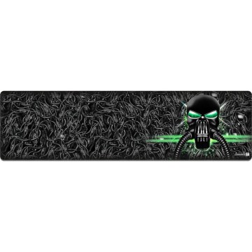 CONNECT IT CMP-1110-LG - Paliktnis tastatūrai un pele 88,6x24,5 cm melna/zaļa