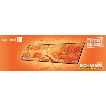 CONNECT IT CMP-1140-LG - Paliktnis tastatūrai un pele 88,6x24,5 cm oranža
