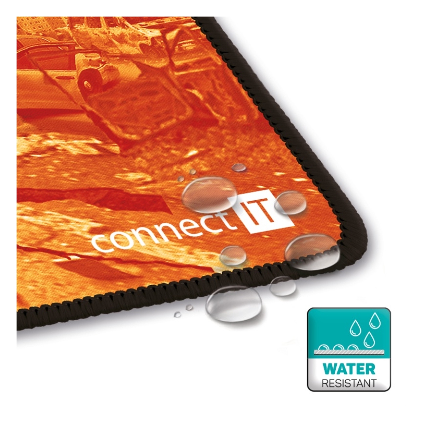 CONNECT IT CMP-1140-LG - Paliktnis tastatūrai un pele 88,6x24,5 cm oranža