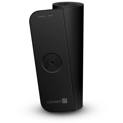 CONNECT IT CMP-2500-LG - Paliktnis tastatūrai un pele ar Qi bezvadu uzlāde 80x30 cm melna