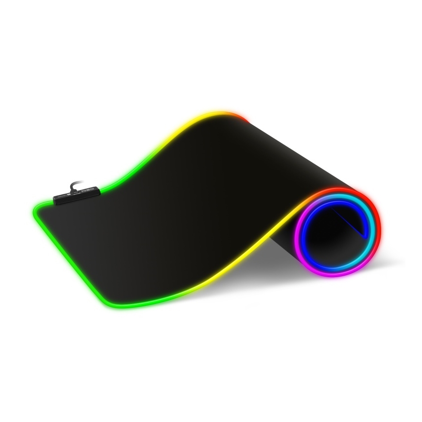 CONNECT IT CMP-3100-LG - LED RGB Spēļu tastatūra un peles paliktnis 80x30 cm melna