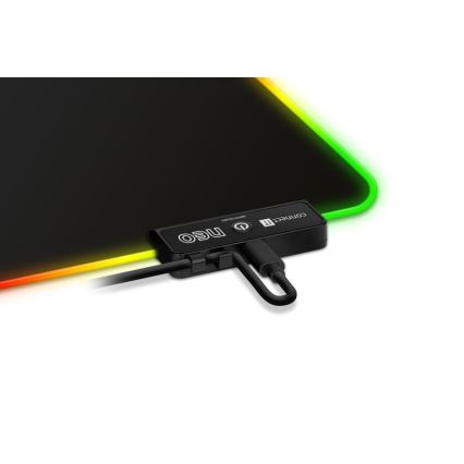 CONNECT IT CMP-3100-LG - LED RGB Spēļu tastatūra un peles paliktnis 80x30 cm melna