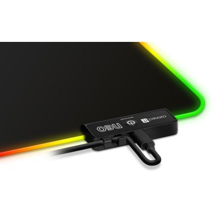 CONNECT IT CMP-3100-SM - LED RGB Gaming peles paliktnis 32x24,5 cm melna