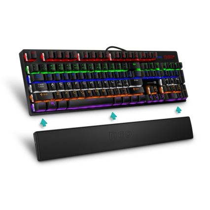 CONNECT IT CMP-3590-LG - Ergonomisks tastatūras paliktnis melna