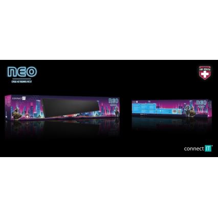 CONNECT IT CMP-3590-LG - Ergonomisks tastatūras paliktnis melna