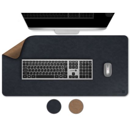 CONNECT IT CMP-4040-LG - Divpusējs tastatūras un peles paliktnis 90x40 cm zils/brūns