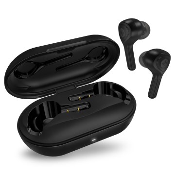CONNECT IT HEP-5300-BK - Bezvadu austiņas ar mikrofonu 300 mAh melna