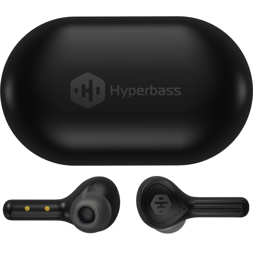 CONNECT IT HEP-5300-BK - Bezvadu austiņas ar mikrofonu 300 mAh melna