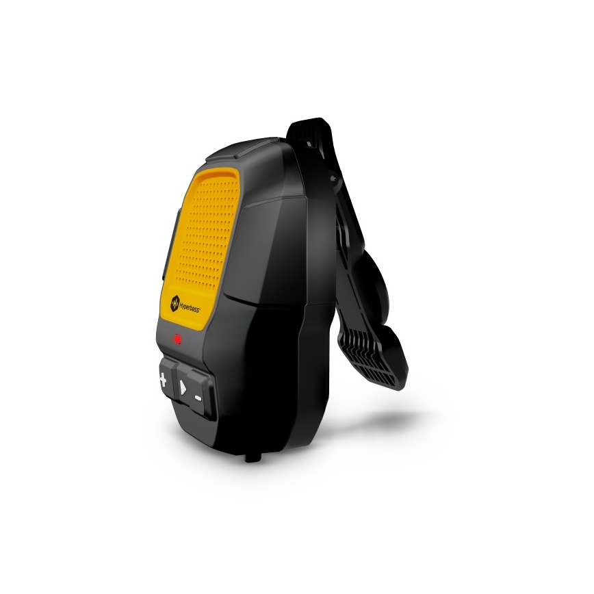 CONNECT IT HSP-1010-BK - Bezvadu skaļrunis ar mikrofonu ClipBEAT 2W/5V 560 mAh IPX7 melns/dzeltens