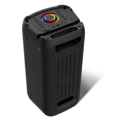 CONNECT IT HSP-3050-BK - LED Bezvadu skaļrunis ar mikrofonu 60W/5V 4500 mAh melna + tālvadības pults