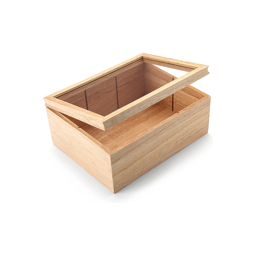 Continenta C3290 - Kaste tējas maisiņiem 23x17,5 cm gumijkoka