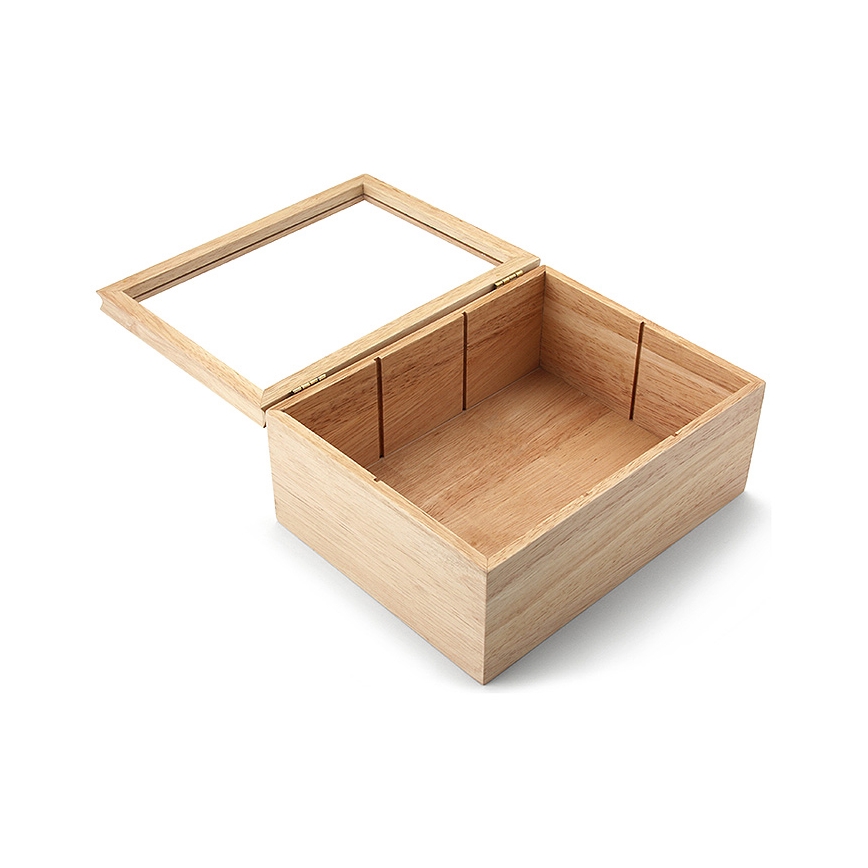 Continenta C3290 - Kaste tējas maisiņiem 23x17,5 cm gumijkoka