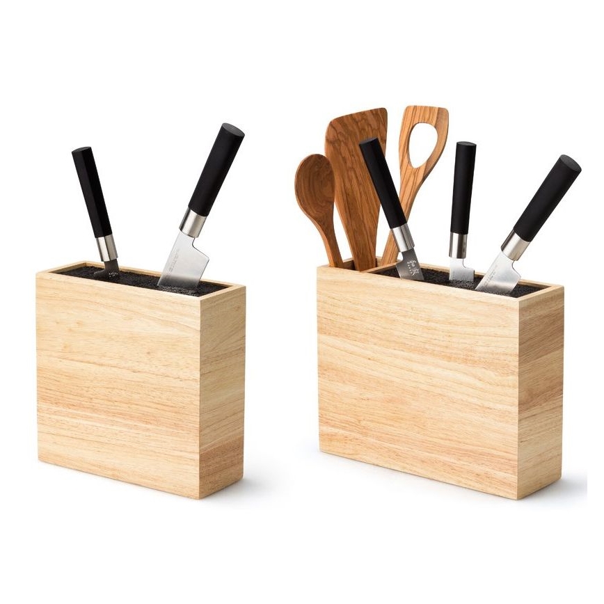 Continenta C3314 - Nažu statīvs ar elastīgu ieliktni 22x9x21,5 cm gumijkoks