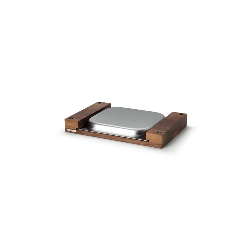 Continenta C4210 - Virtuves griešanas dēlītis ar trauku 39x27 cm riekstkoks