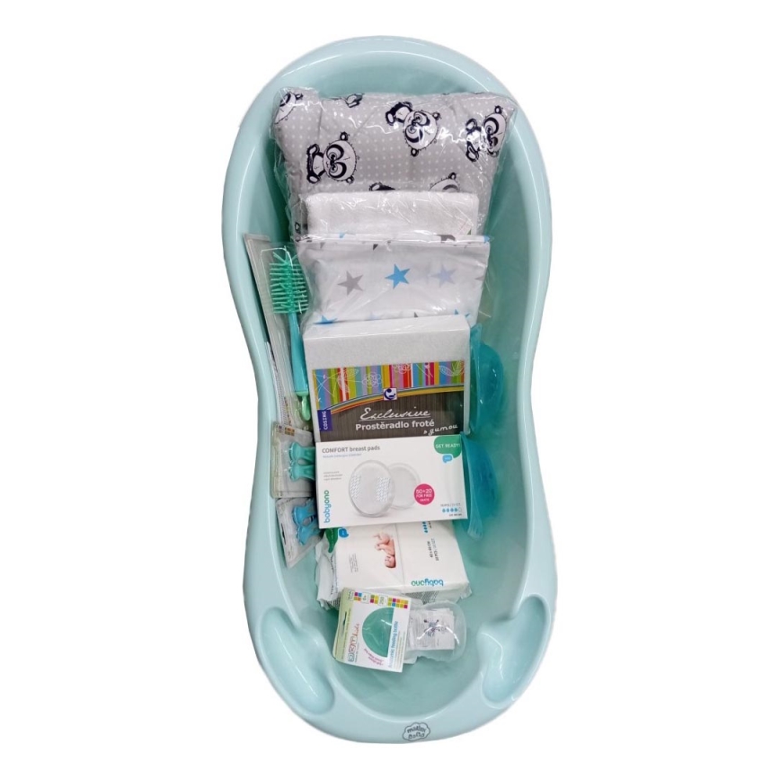 COSING - 16 daļu sākuma komplekts jaundzimušajiem, mentolkrāsas