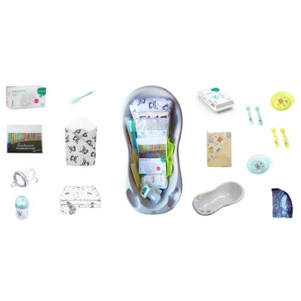 COSING - 16 daļu sākuma komplekts jaundzimušajiem, pelēks