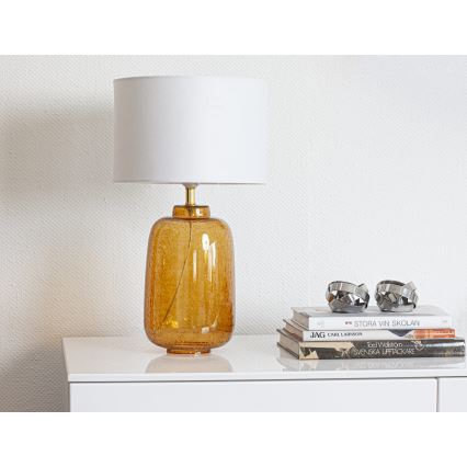 Cottex - galda lampa BLAKE 1xE27/8W/230V brūna