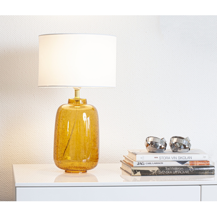 Cottex - galda lampa BLAKE 1xE27/8W/230V brūna