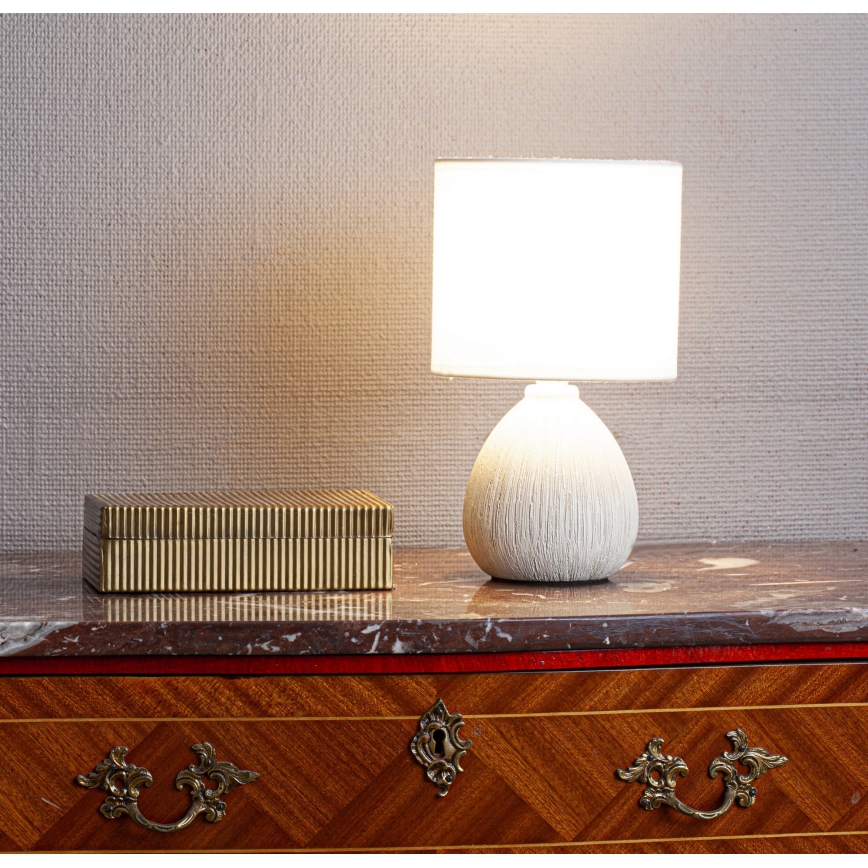 Cottex - Galda lampa MADISON 1xE14/8W/230V krēmkrāsaina