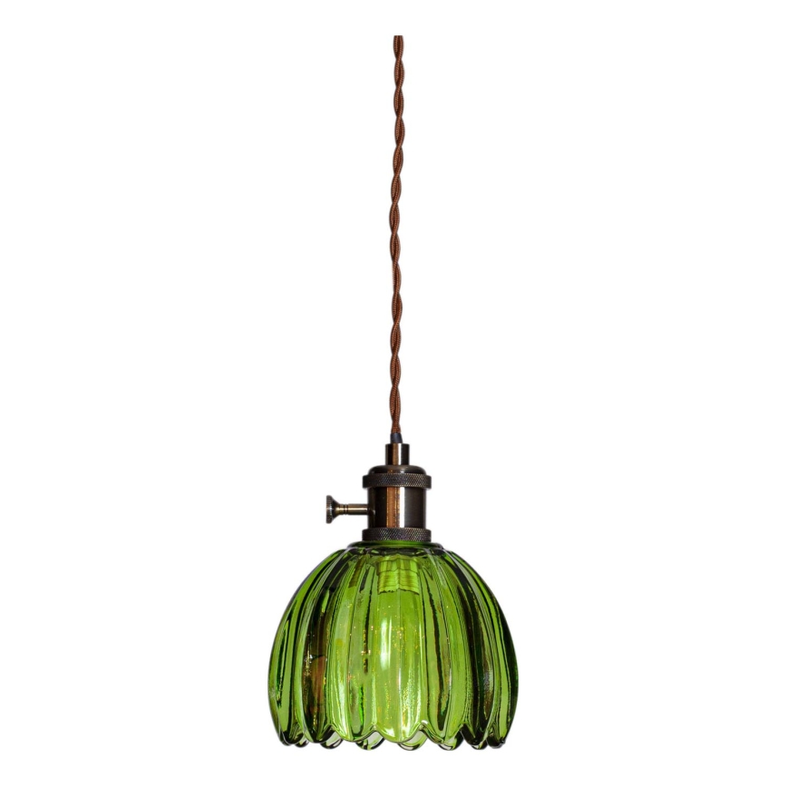 Cottex — piekaramā lampa ar vadu un spraudni NORA, 1xE14/5W/230V, zaļa
