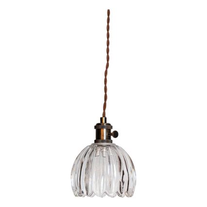 Cottex - Piekaramā lampa ar vadu un spraudni NORA 1xE14/5W/230V caurspīdīga