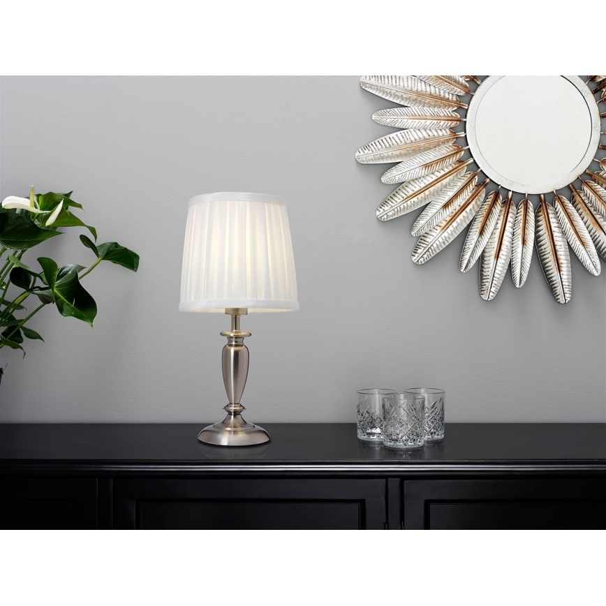 Cottex - Galda lampa INEB 1xE14/40W/230V sudraba krāsā