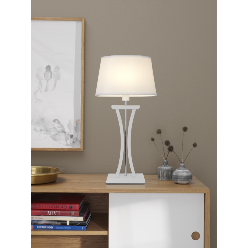 Cottex - Galda lampa NEW CHELSEA 1xE14/40W/230V balta