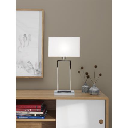 Cottex - Galda lampa KENSINGTON 1xE14/40W/230V sudraba krāsā