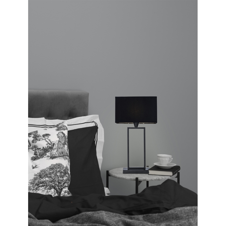 Cottex - Galda lampa KENSINGTON 1xE14/40W/230V melna