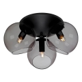 Cottex - Griestu lampa CAPELLA 3xE14/40W/230V Ø 37 cm dūmaina/melna