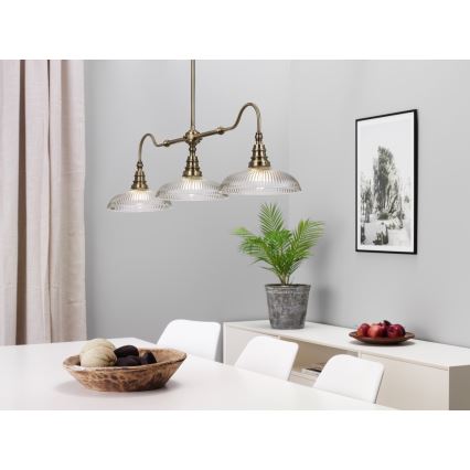 Cottex - Griestu lampa uz kāta SNOOKER 3xE27/60W/230V
