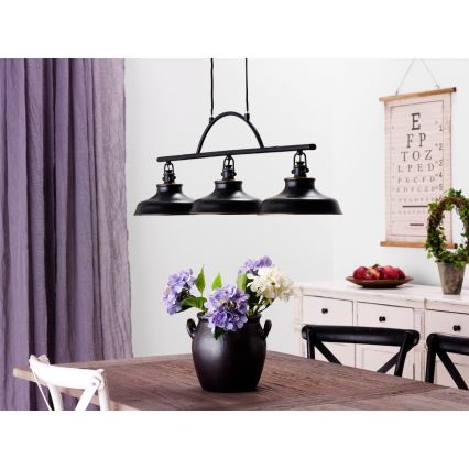 Cottex - Piekaramā lustra uz kabeļa NEW HAVEN 3xE14/40W/230V