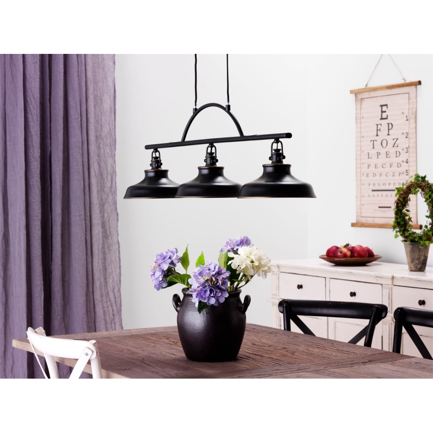 Cottex - Piekaramā lustra uz kabeļa NEW HAVEN 3xE14/40W/230V