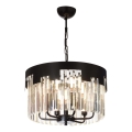 CRYSTALLINE Kārbas lampa 6xE27/40W/230V Melna