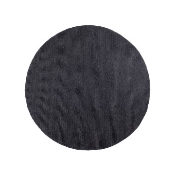 Dabīgs apaļš paklājs FIR WOOL 160 cm 2600 g/m2 antracīts