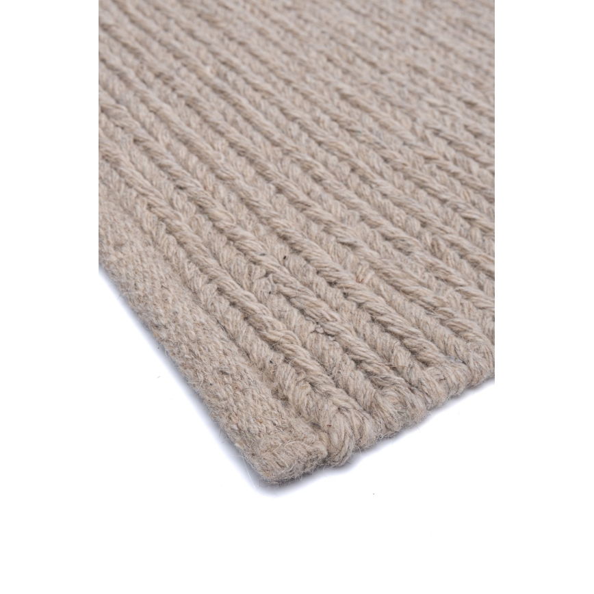 Dabīgs paklājs FIR WOOL 120x170 cm 2600 g/m2 bēšs
