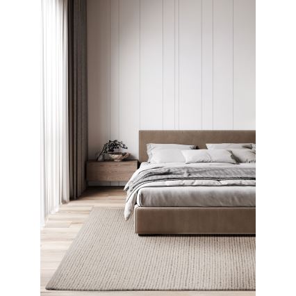 Dabīgs paklājs FIR WOOL 70x140 cm 2600 g/m2 krēmkrāsains