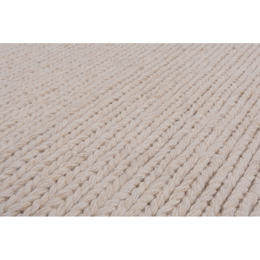 Dabīgs paklājs FIR WOOL 70x140 cm 2600 g/m2 krēmkrāsains