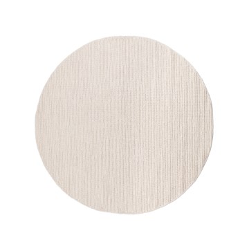 Dabisks apaļš paklājs FIR WOOL, 160 cm, 2600 g/m2, krēmkrāsa