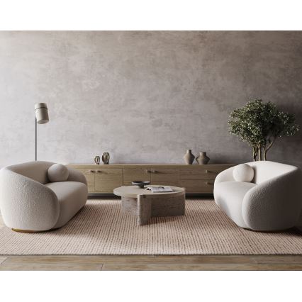 Dabisks paklājs FIR WOOL 120x170 cm 2600 g/m2 krēmkrāsains