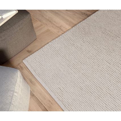 Dabisks paklājs FIR WOOL 160x230 cm 2600 g/m2 krēmkrāsas