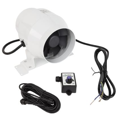 Dalap 24MF100 - Kanāla ventilators ar energoefektīvu motoru un ātruma regulatoru MF 100 EC 18W/230V