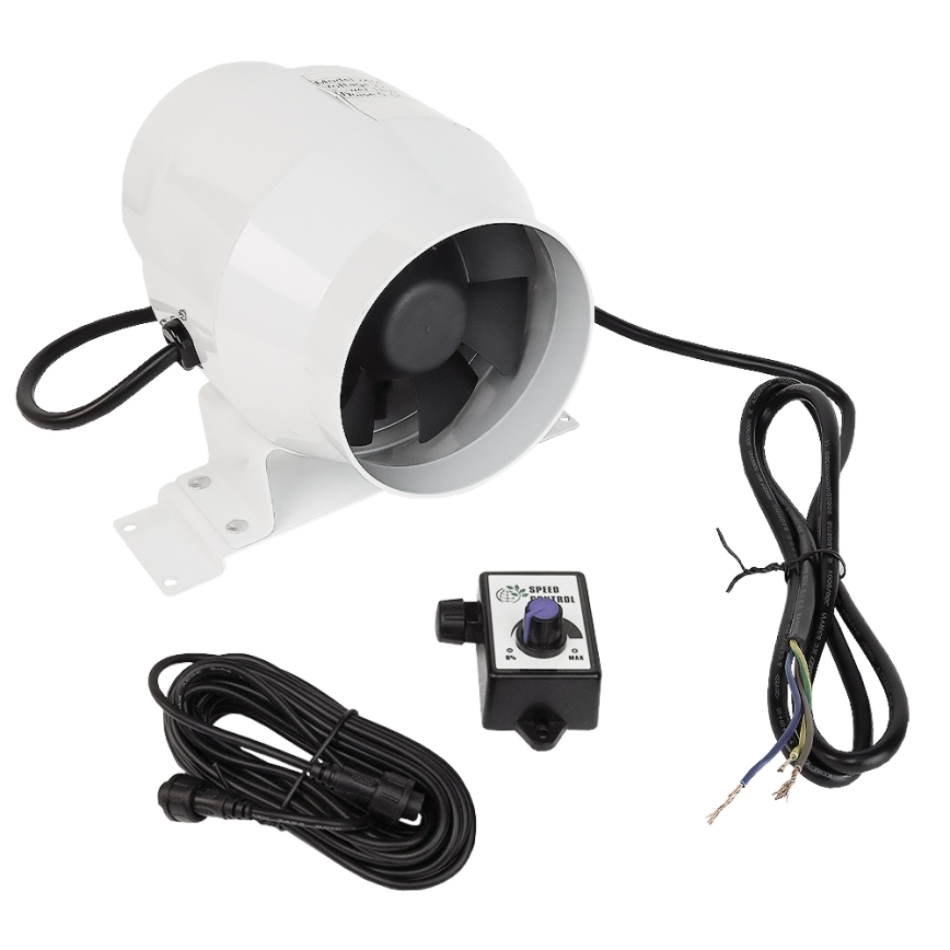 Dalap 24MF100 - Kanāla ventilators ar energoefektīvu motoru un ātruma regulatoru MF 100 EC 18W/230V