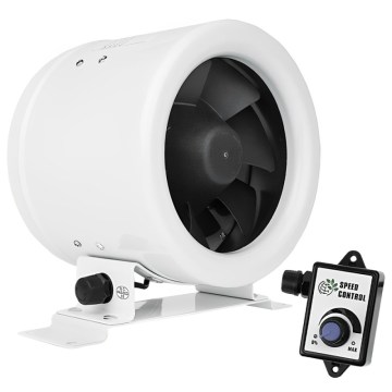 Dalap 24MF125 - Kanāla ventilators ar energoefektīvu motoru un ātruma regulatoru MF 125 EC 20W/230V
