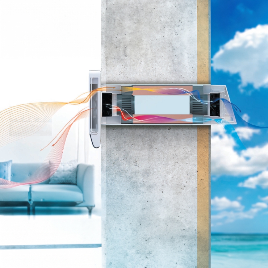 Dalap 25B160 - Vietējais istabas rekuperators BRISE 160 22W/230V Wi-Fi + tālvadība