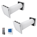 Dalap 55561 - KOMPLEKTS 2x istabas rekuperatori ZEPHIR SIMPLE DOUBLE 7,61W/230V