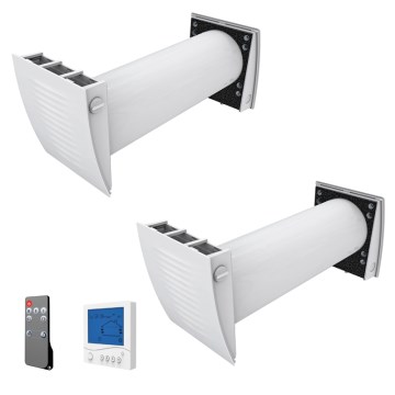 Dalap 55561 - KOMPLEKTS 2x istabas rekuperatori ZEPHIR SIMPLE DOUBLE 7,61W/230V