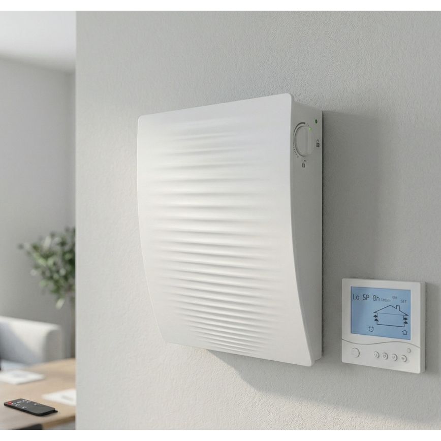 Dalap 55561 - KOMPLEKTS 2x istabas rekuperatori ZEPHIR SIMPLE DOUBLE 7,61W/230V