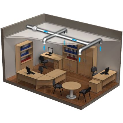 Dalap 8199 - Aksiālais ventilators AP PROFI 100 25W/230V