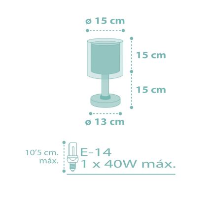 Dalber 41001H - Bērnu lampa DOTS 1xE14/40W/230V